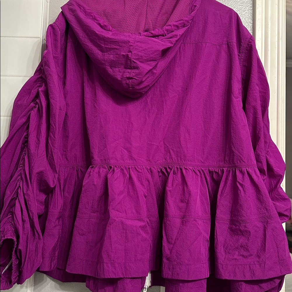 Anthropologie Daily practice || freestyle, hooded babydoll Zip-Up Jacket - Picture 6 of 8